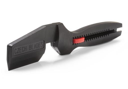 Plastic holder for a long knife Plastic holder for a long knife